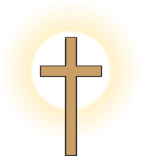 Das christliche Kreuz.